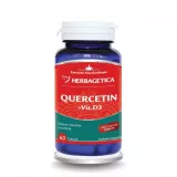 Quercetin cu Vitamina D3, 60 Capsule, Herbagetica