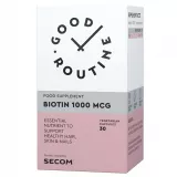 Secom Good Routine Biotin 1000 mg, 30 Capsule Vegane