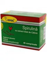 Spirulina 500mg cu extract de catina ,40 comprimate