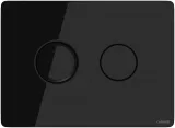 Clapeta actionare Cersanit Aqua (seria 5, 7 si 9) - Circular Accento sticla neagra