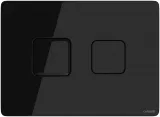 Clapeta actionare Cersanit Aqua (seria 5, 7 si 9) - Square Accento sticla neagra