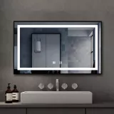 Oglinda baie iluminare LED, 3 culori, Belform Infinity, 120X60 CM