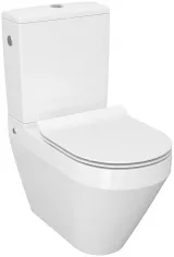 Pachet Complet Toaleta Cersanit Crea Oval - Vas WC, Rezervor, Armatura, Capac Slim & Soft, Set de Fixare