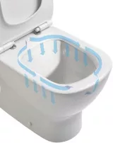 Vas WC pe pardoseala Ideal Standard Tesi Aquablade - Back-to-Wall - Pentru rezervor incastrat