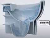 Vas WC Suspendat Isvea Sentimenti NEO CleaRim cu functie de bideu si baterie actionare