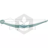 Arc parabolic BPW 2 / 26 lame, 100 x 970 mm, bucsa 30 x 60 mm, Schomacker