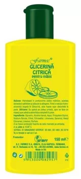 Farmec Glicerina citrica pentru maini 150 ml