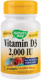 SECOM Vitamina D3 pentru adulti 2000 UI 30 capsule