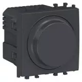 Variator universal rotativ LED, 2 module,negru