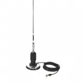 Antene și suporturi de fixare pentru antene - Antenă stații radio CB Albrecht 95-800 cu magnet, 112 cm, fomcoshop.ro