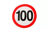 Indicatoare reflectorizante - Indicator limitare viteză simplă 100km/h, fomcoshop.ro