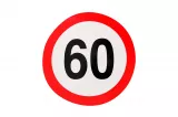 Indicatoare reflectorizante - Indicator limitare viteză simplă 60 km/h, fomcoshop.ro