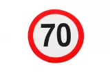 Indicator limitare viteză simplă 70 km/h