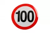 Indicator reflectorizant, HICO, limitare viteză 100 km/h clasa II