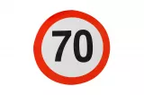 Indicator reflectorizant, HICO, limitare viteză 70km/h