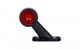 Lampă gabarit rotundă Horpol cu braț oblic, marcaj dreapta, LED alb/roșu, alimentare 12/24V