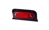 Lampă marcaj spate (colț), Horpol, cu suport, ovală, LED roșu, alimentare 12/24V