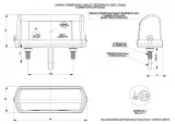 Lampă mare plăcuță înmatriculare, Horpol, LED alb, carcasă neagră, alimentare 12/24V