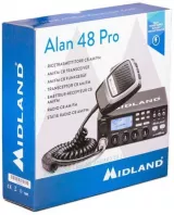 Stație radio CB Midland Alan 48 PRO, ASQ Digital, AM/FM, Noise Blanker, 12-24V