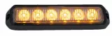 Stroboscop, Kamar, portocaliu cu 6 led-uri 12/24V R65 R10