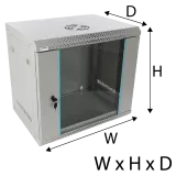 Rack-uri Pulsar - Dulap rack 9U Pulsar RWA954-G, https:high-security.ro