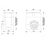 Porți culisante - Kit automatizări porți curilante de maxim 1000kg BULL10M, high-security.ro