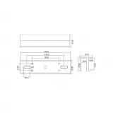 Suport electromagnet pentru ușă de sticlă BH-180UI