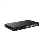 Switch 24 porturi Gigabit PoE, 2 x RJ45 Uplink Gigabit G1128P-24-250W