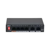Switch-uri POE - Switch 4 porturi POE + 2 Uplink Dahua, fără management PFS3006-4GT-60-V2, high-security.ro