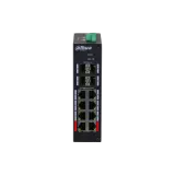 Switch-uri - Switch industrial gestionat 12 porturi, 8 porturi PoE și 4 porturi SFP uplink DH-HS4412-8ET-120, high-security.ro