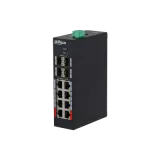 Switch industrial gestionat 12 porturi, 8 porturi PoE și 4 porturi SFP uplink DH-HS4412-8ET-120