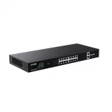 Switch PoE+ fara management, 20 de porturi Gigabit (16x RJ45 PoE+, 2x RJ45, 2x SFP) G1120P-16-150W