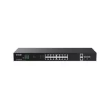 Switch PoE+ fara management, 20 de porturi Gigabit (16x RJ45 PoE+, 2x RJ45, 2x SFP) G1120P-16-150W