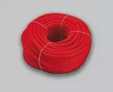 Teaca ondulata de protectie Tiemme, 20 mm, colac 100 m,  de culoare rosie