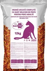 Hrana uscata - EVERYDAY CAT CU GUST DELICIOS DE PESTE 12 KG, https:shop.interpet.ro