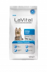LaVital Hr. Uscata cu Somon pt. Caine Mini Adult 1.5kg