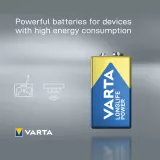 Baterie 9V alcalina Varta Longlife Power