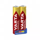 Baterii AAA alcaline blister 2 baterii Varta Longlife Max Power
