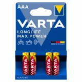 Baterii AAA alcaline blister 4 baterii Varta Longlife Max Power