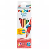 Creioane color triunghiulare Maxi Carioca 6/set