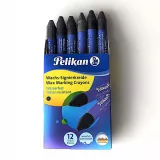 Creion de marcat din ceara negru 12/set Pelikan