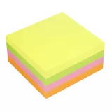 Cub notite adezive 75x75mm 4 culori briliant 320 sticky notes Info Notes