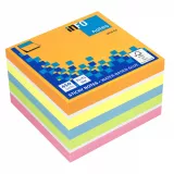 Cub notite adezive 75x75mm portocaliu briliant 450 sticky notes Info Notes