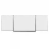Whiteboard ceramic magnetic rama aluminiu 180 x 120 cm Bi-Silque Trio Infinity