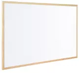 Whiteboard magnetic rama lemn 80 x 60 cm Bi-Silque