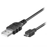 Cablu USB la micro USB negru 1 ml. TED284864 - PM1