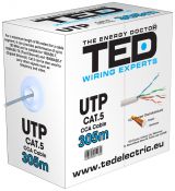 Cablu UTP cat.5 CCA 0.50 mm TED Wire Expert TED002488