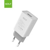 Alimentator Incarcator de la retea la 1x QC USB 3A 20W Alb GF-U206PRO Golf Fast Charge