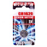 Baterie Litiu 3V CR1620 80mAh, Dimensiuni 16 x 20 mm Maxell Blister 1