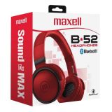 Casti Audio - Maxell casca digital stereo wireless B*52 Full SIZE Bluetooth  Microfon red 348371, https:b2b.globstar.ro